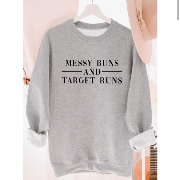 NEW Messy Bun Graphic Sweatshirt S-5X Funny - Picture 4 of 4